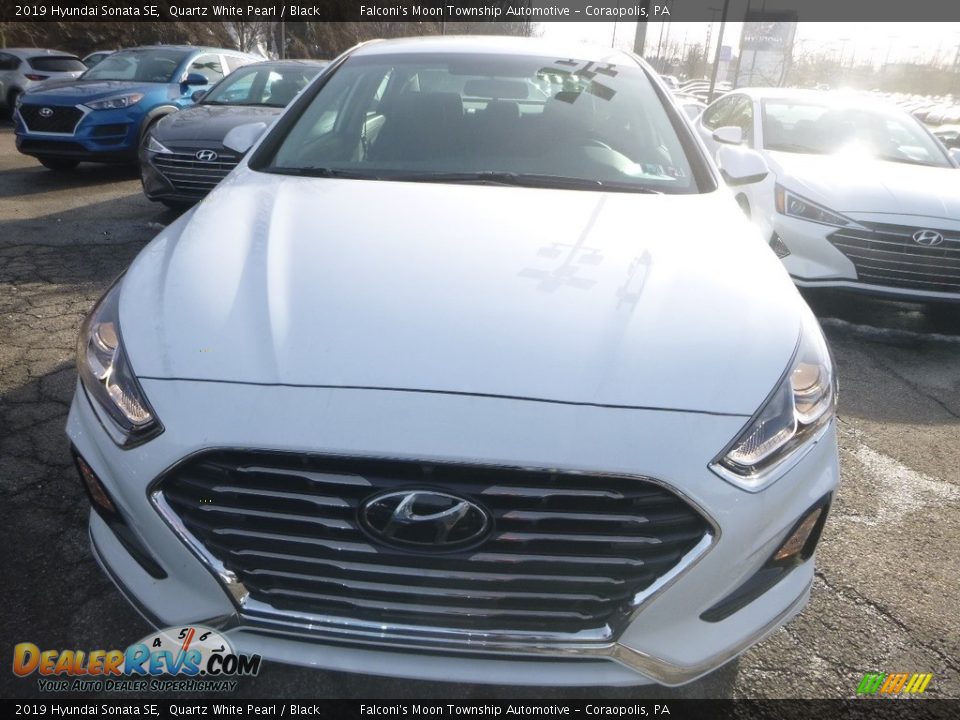 2019 Hyundai Sonata SE Quartz White Pearl / Black Photo #4