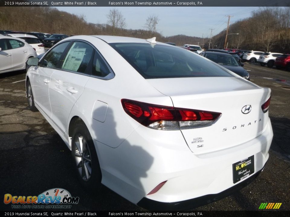 2019 Hyundai Sonata SE Quartz White Pearl / Black Photo #6