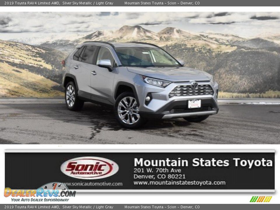 2019 Toyota RAV4 Limited AWD Silver Sky Metallic / Light Gray Photo #1