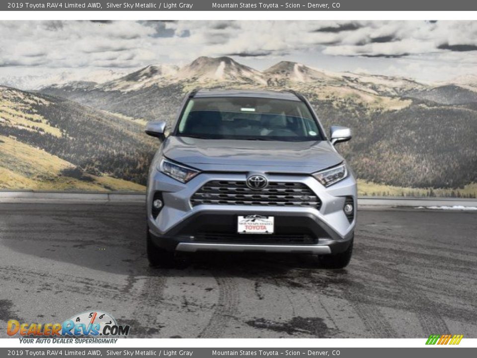 2019 Toyota RAV4 Limited AWD Silver Sky Metallic / Light Gray Photo #2