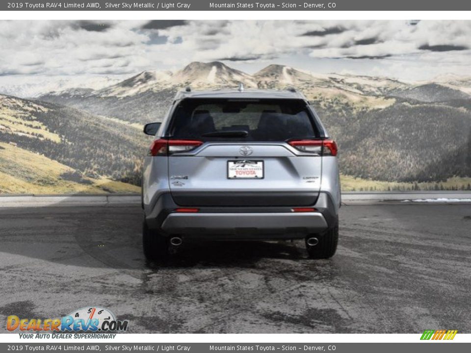 2019 Toyota RAV4 Limited AWD Silver Sky Metallic / Light Gray Photo #4