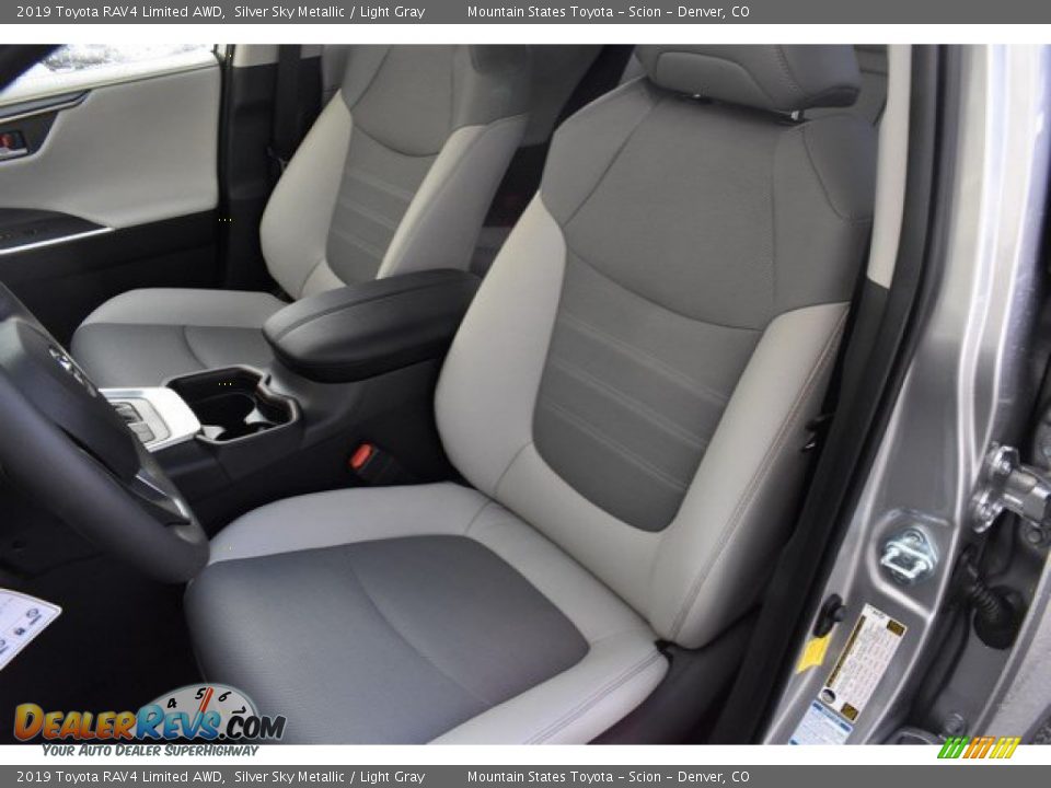 2019 Toyota RAV4 Limited AWD Silver Sky Metallic / Light Gray Photo #7