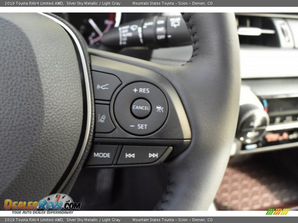 2019 Toyota RAV4 Limited AWD Silver Sky Metallic / Light Gray Photo #28
