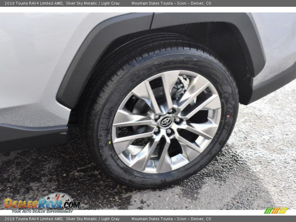 2019 Toyota RAV4 Limited AWD Silver Sky Metallic / Light Gray Photo #35