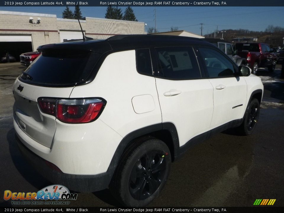 2019 Jeep Compass Latitude 4x4 White / Black Photo #5