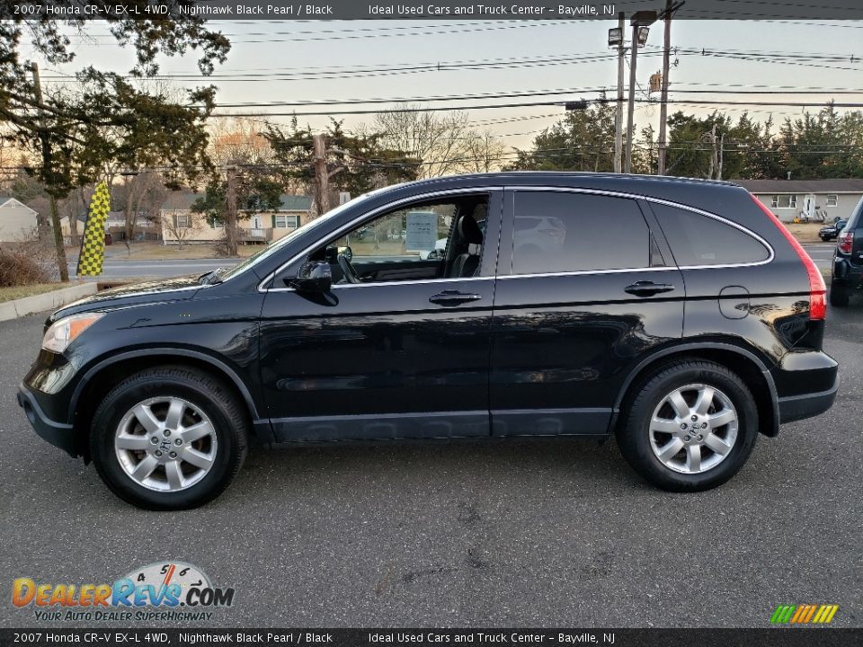 2007 Honda CR-V EX-L 4WD Nighthawk Black Pearl / Black Photo #4