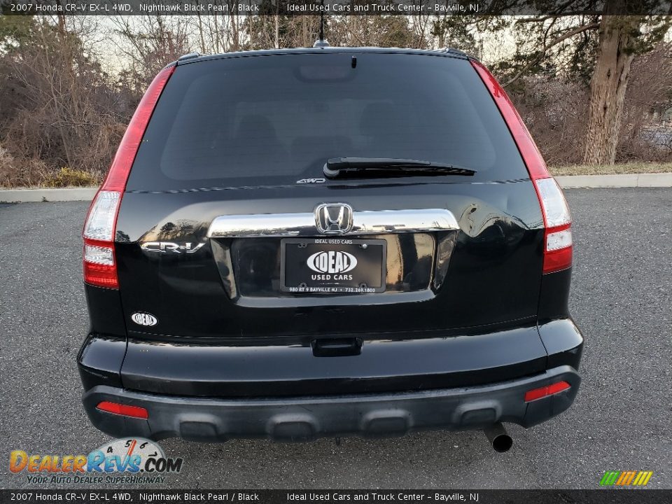 2007 Honda CR-V EX-L 4WD Nighthawk Black Pearl / Black Photo #6