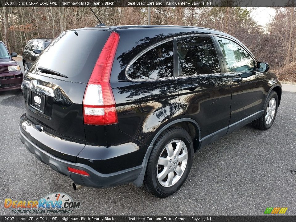2007 Honda CR-V EX-L 4WD Nighthawk Black Pearl / Black Photo #7