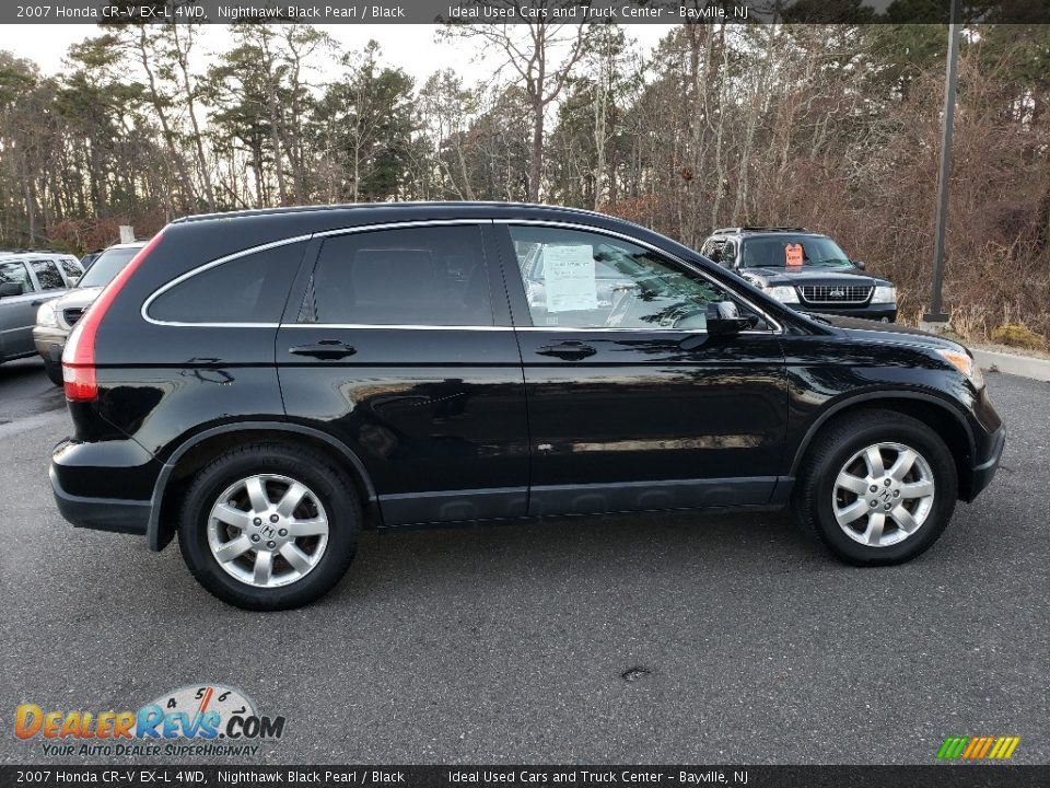 2007 Honda CR-V EX-L 4WD Nighthawk Black Pearl / Black Photo #8