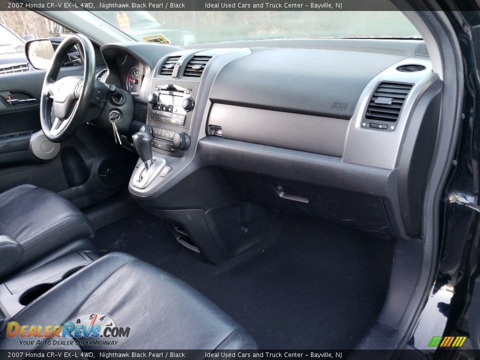 2007 Honda CR-V EX-L 4WD Nighthawk Black Pearl / Black Photo #10
