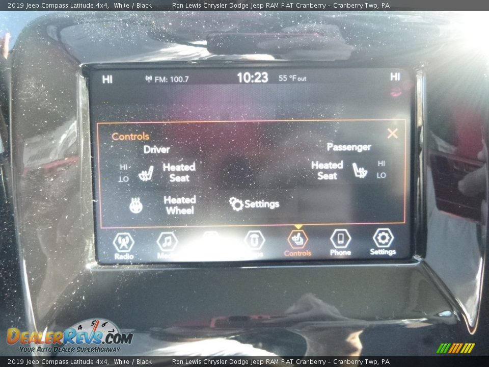 2019 Jeep Compass Latitude 4x4 White / Black Photo #20