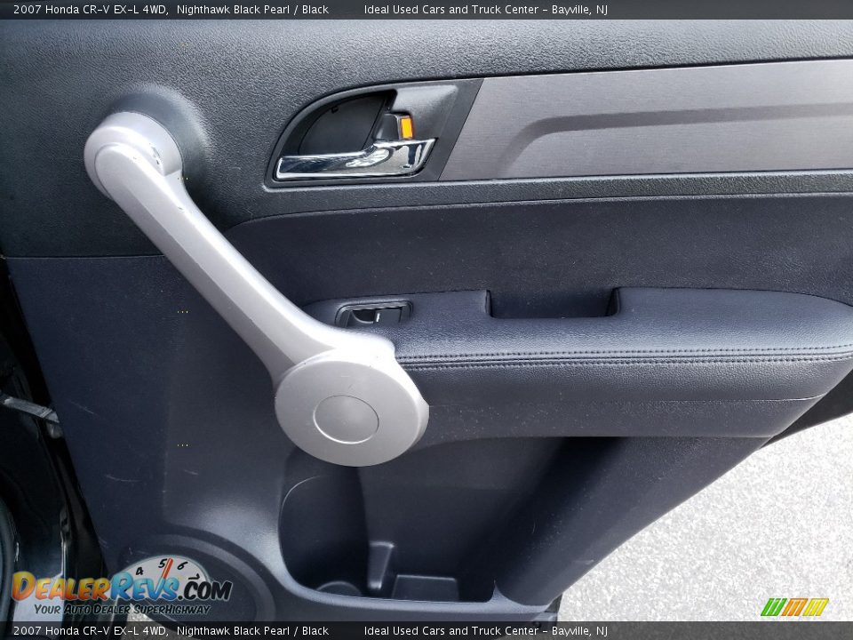 2007 Honda CR-V EX-L 4WD Nighthawk Black Pearl / Black Photo #12