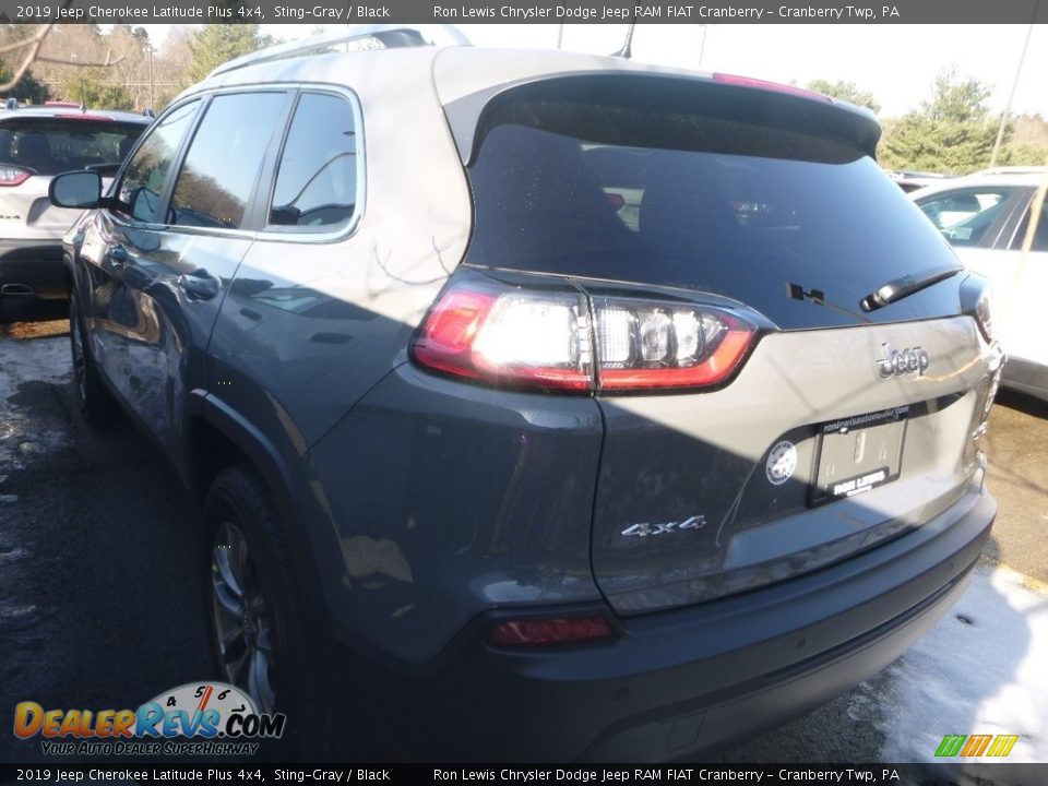 2019 Jeep Cherokee Latitude Plus 4x4 Sting-Gray / Black Photo #3