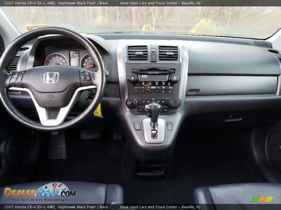 2007 Honda CR-V EX-L 4WD Nighthawk Black Pearl / Black Photo #18