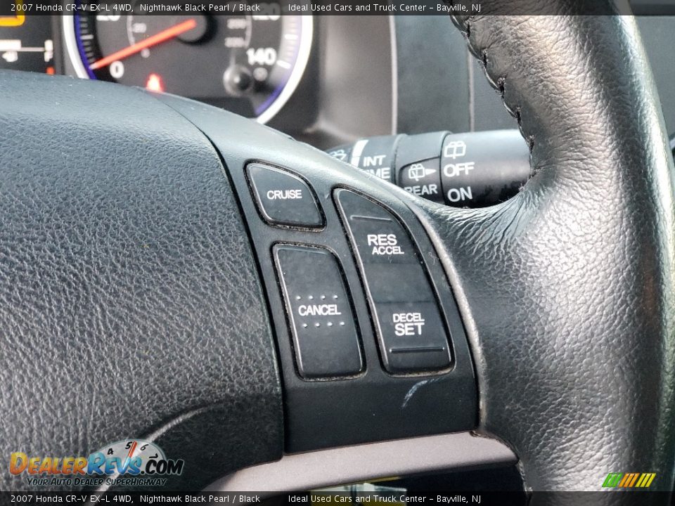 2007 Honda CR-V EX-L 4WD Nighthawk Black Pearl / Black Photo #24