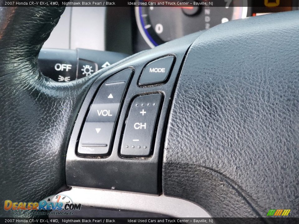 2007 Honda CR-V EX-L 4WD Nighthawk Black Pearl / Black Photo #25