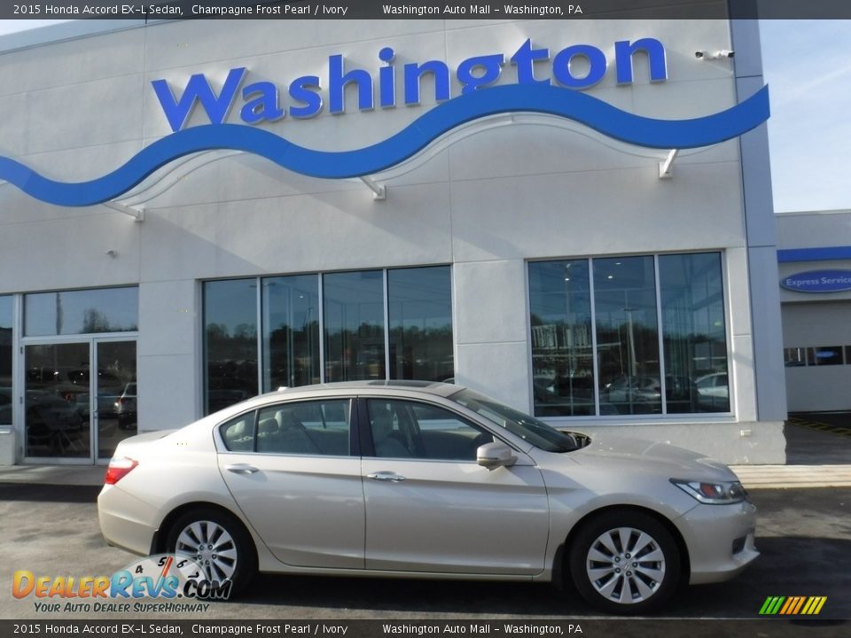 2015 Honda Accord EX-L Sedan Champagne Frost Pearl / Ivory Photo #2