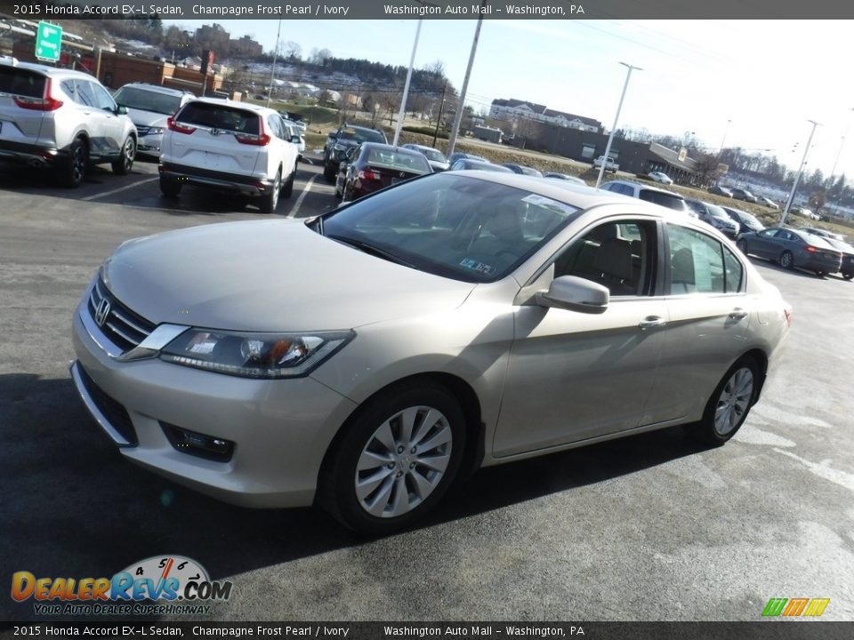 2015 Honda Accord EX-L Sedan Champagne Frost Pearl / Ivory Photo #6