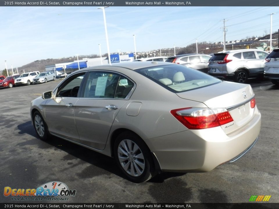 2015 Honda Accord EX-L Sedan Champagne Frost Pearl / Ivory Photo #8