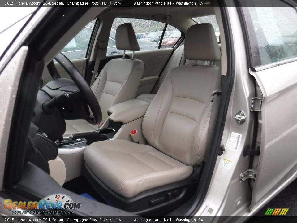 2015 Honda Accord EX-L Sedan Champagne Frost Pearl / Ivory Photo #15