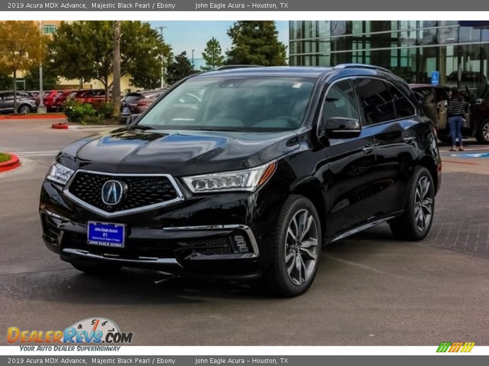 2019 Acura MDX Advance Majestic Black Pearl / Ebony Photo #3