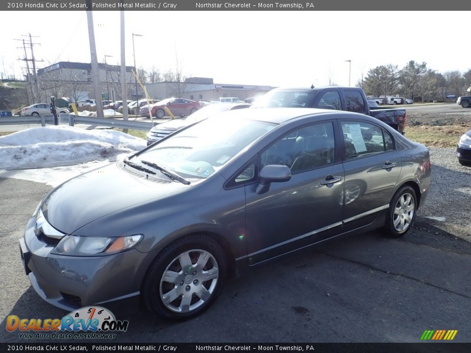 2010 Honda Civic LX Sedan Polished Metal Metallic / Gray Photo #1