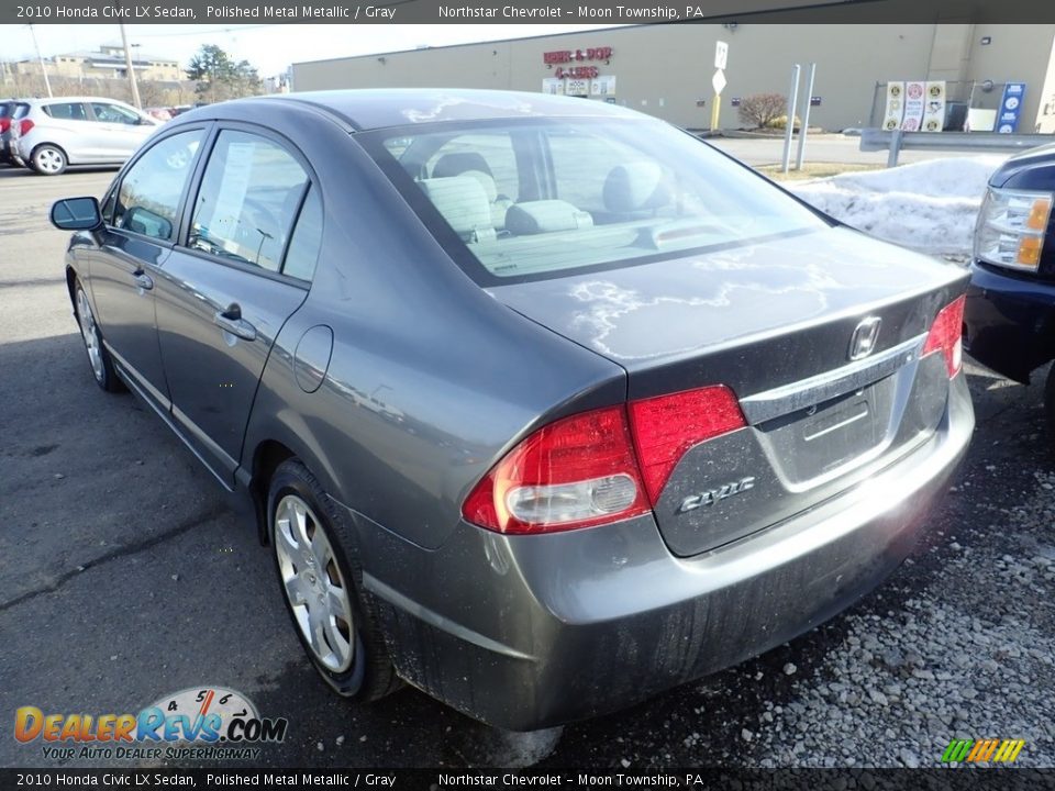 2010 Honda Civic LX Sedan Polished Metal Metallic / Gray Photo #2