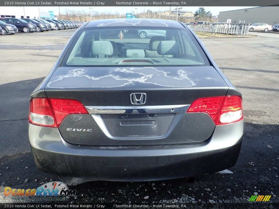 2010 Honda Civic LX Sedan Polished Metal Metallic / Gray Photo #3