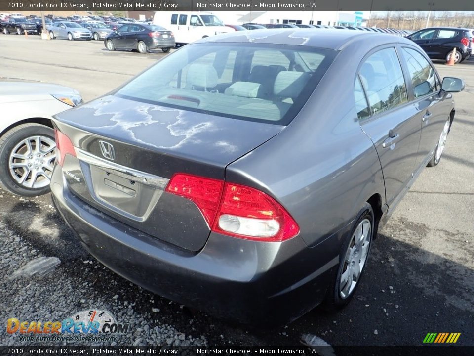 2010 Honda Civic LX Sedan Polished Metal Metallic / Gray Photo #4
