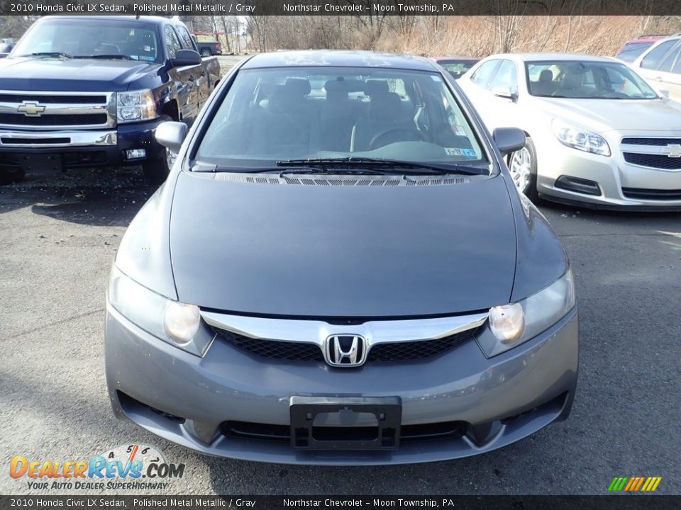 2010 Honda Civic LX Sedan Polished Metal Metallic / Gray Photo #6
