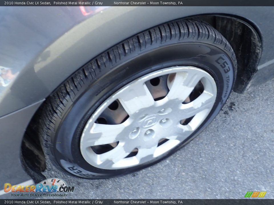 2010 Honda Civic LX Sedan Polished Metal Metallic / Gray Photo #7