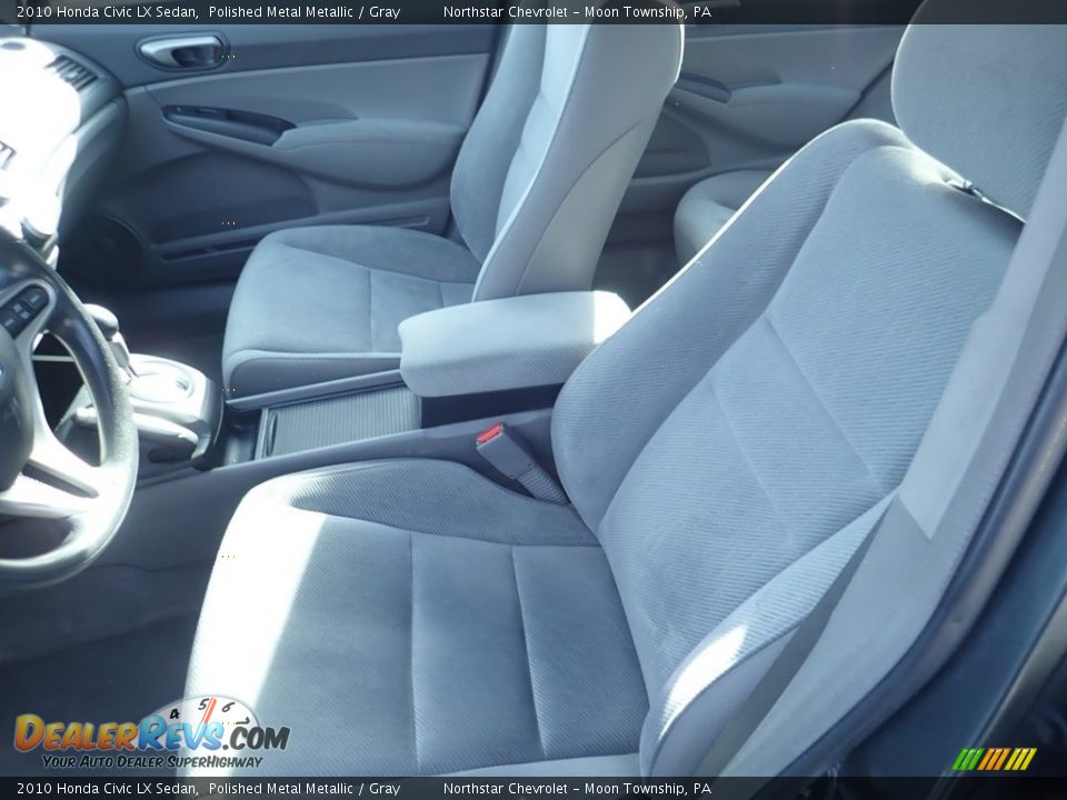 2010 Honda Civic LX Sedan Polished Metal Metallic / Gray Photo #8