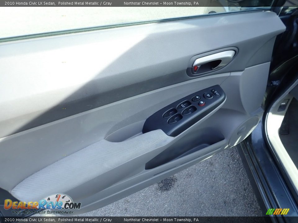 2010 Honda Civic LX Sedan Polished Metal Metallic / Gray Photo #11