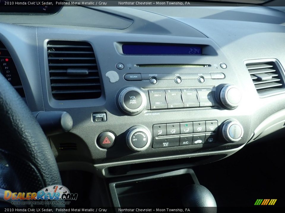 2010 Honda Civic LX Sedan Polished Metal Metallic / Gray Photo #13
