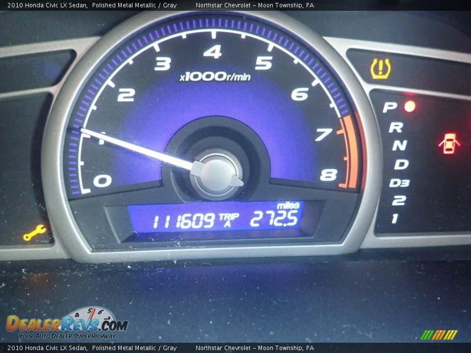 2010 Honda Civic LX Sedan Polished Metal Metallic / Gray Photo #15