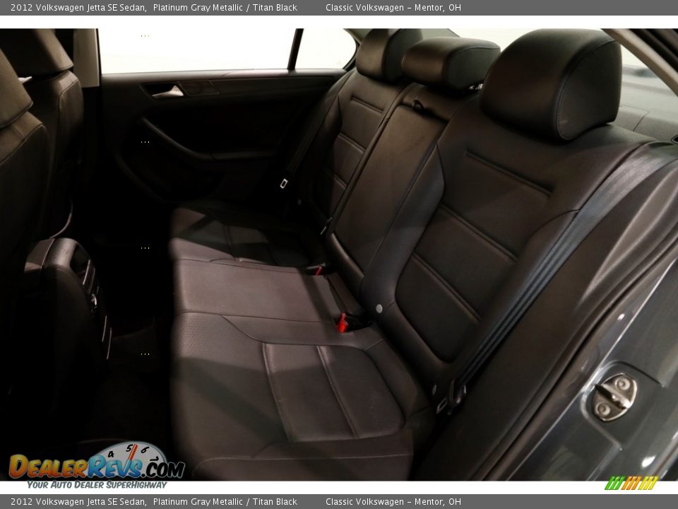 2012 Volkswagen Jetta SE Sedan Platinum Gray Metallic / Titan Black Photo #13