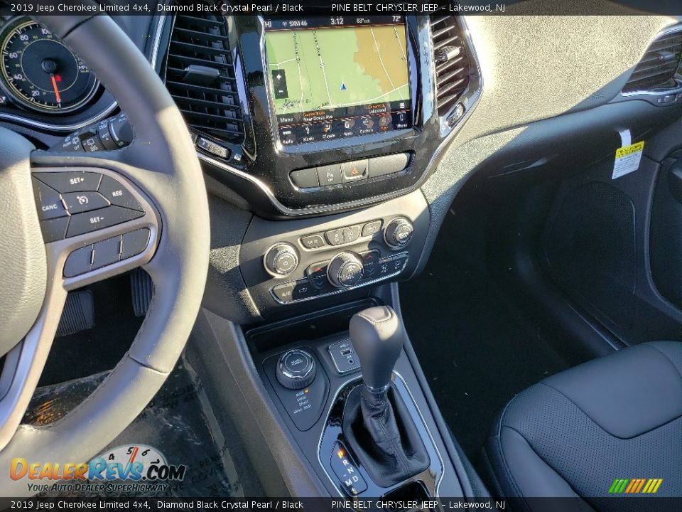 2019 Jeep Cherokee Limited 4x4 Diamond Black Crystal Pearl / Black Photo #10