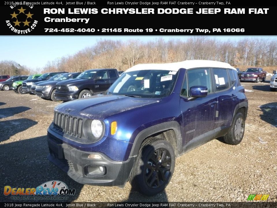 2018 Jeep Renegade Latitude 4x4 Jetset Blue / Black Photo #1