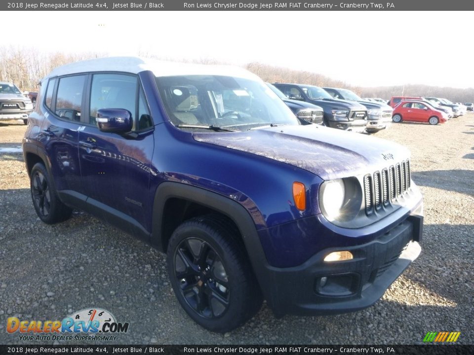 2018 Jeep Renegade Latitude 4x4 Jetset Blue / Black Photo #6