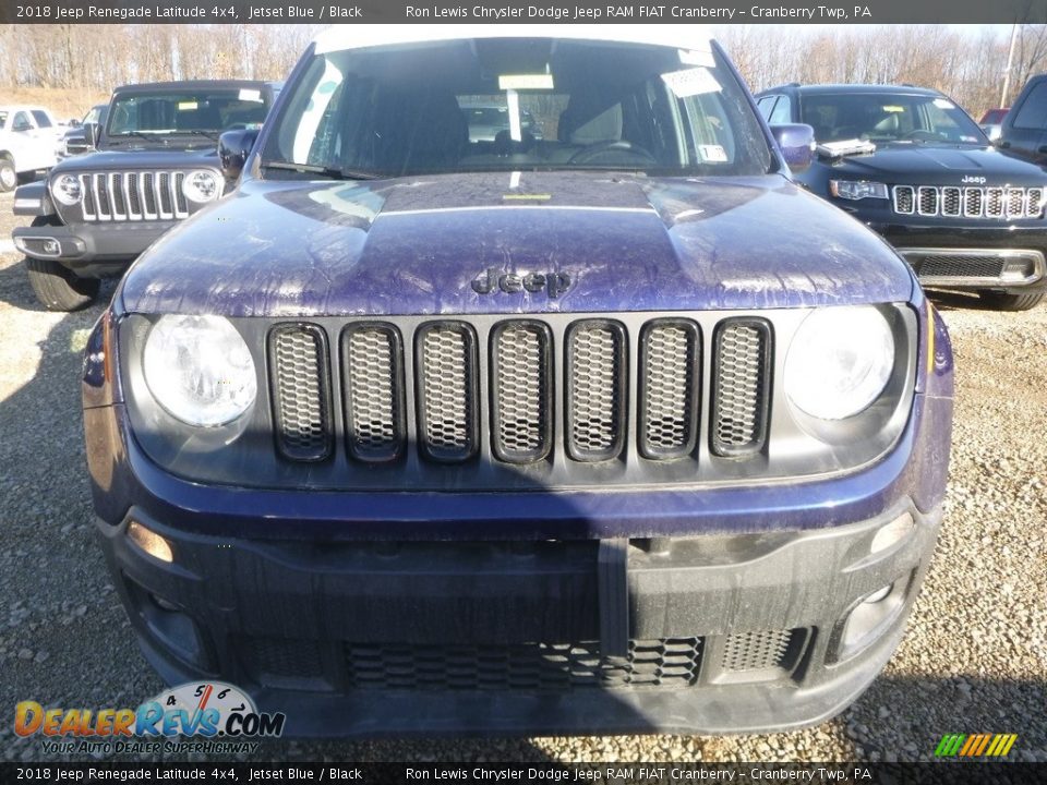 2018 Jeep Renegade Latitude 4x4 Jetset Blue / Black Photo #7