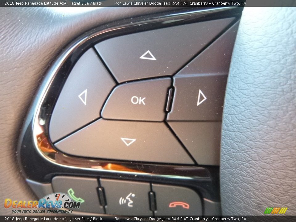 2018 Jeep Renegade Latitude 4x4 Jetset Blue / Black Photo #19