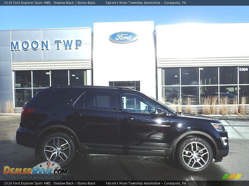 2016 Ford Explorer Sport 4WD Shadow Black / Ebony Black Photo #1