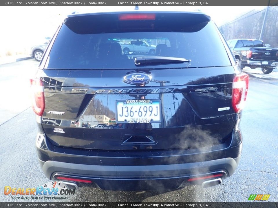 2016 Ford Explorer Sport 4WD Shadow Black / Ebony Black Photo #3