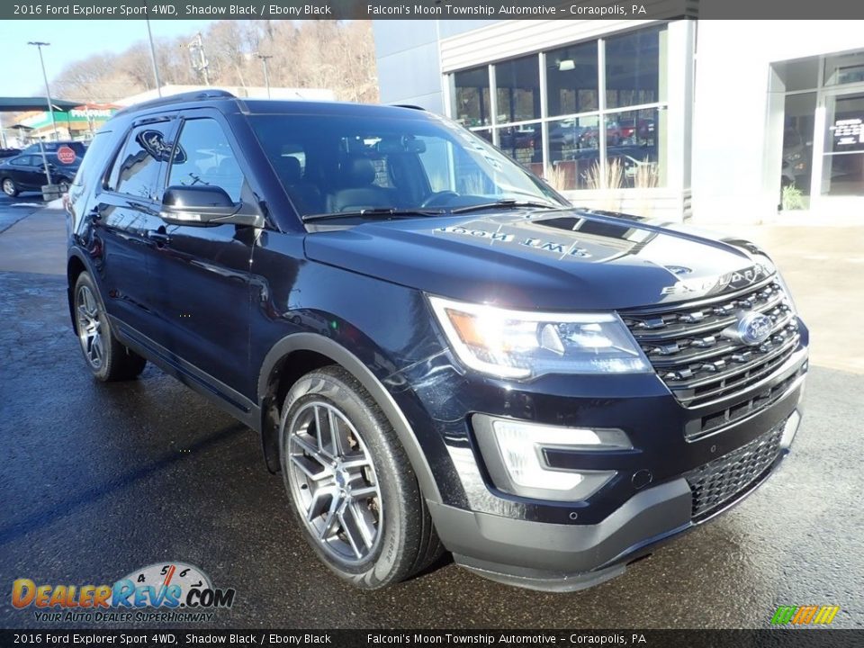 2016 Ford Explorer Sport 4WD Shadow Black / Ebony Black Photo #8