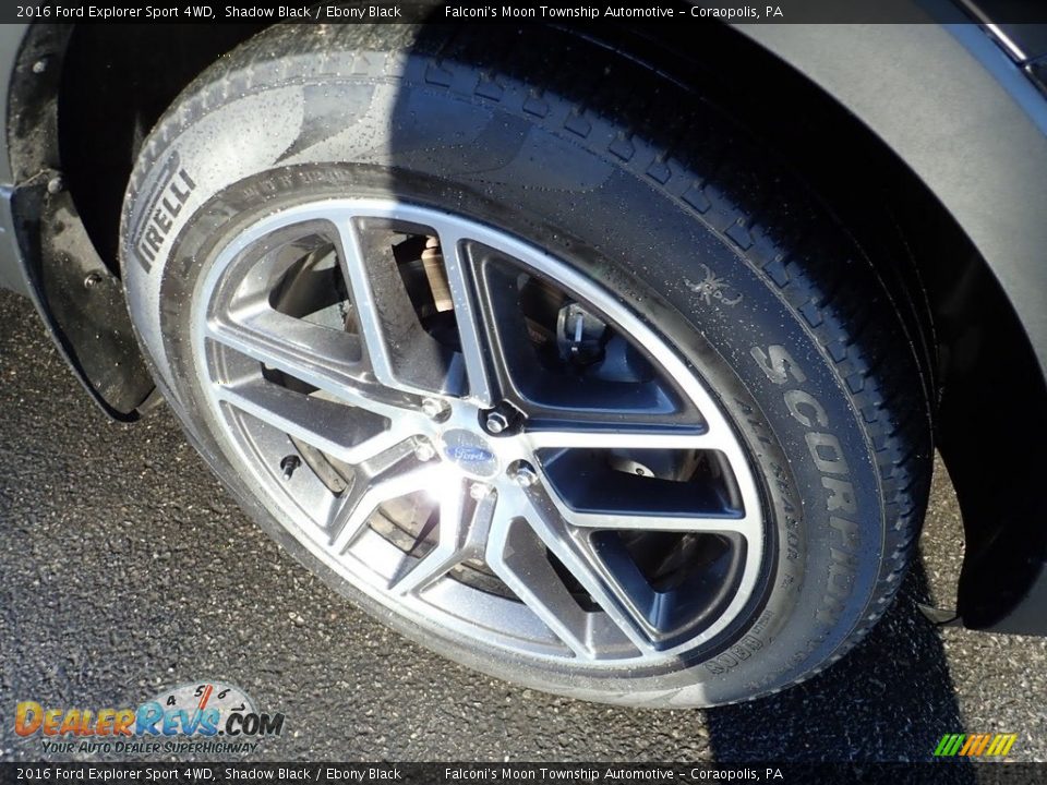 2016 Ford Explorer Sport 4WD Shadow Black / Ebony Black Photo #9