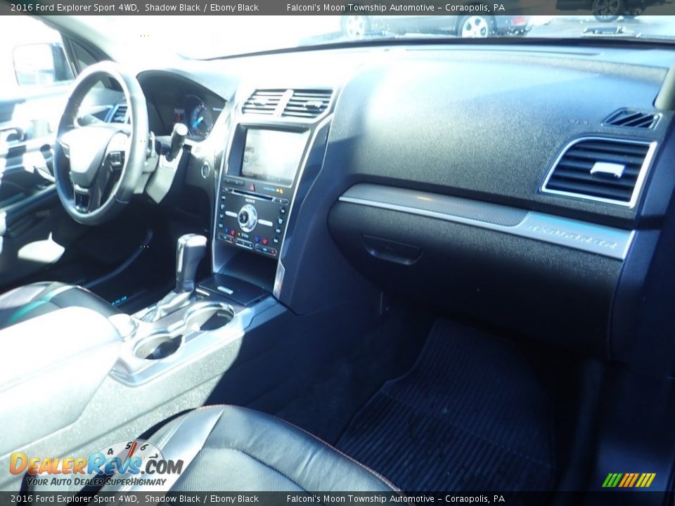 2016 Ford Explorer Sport 4WD Shadow Black / Ebony Black Photo #11