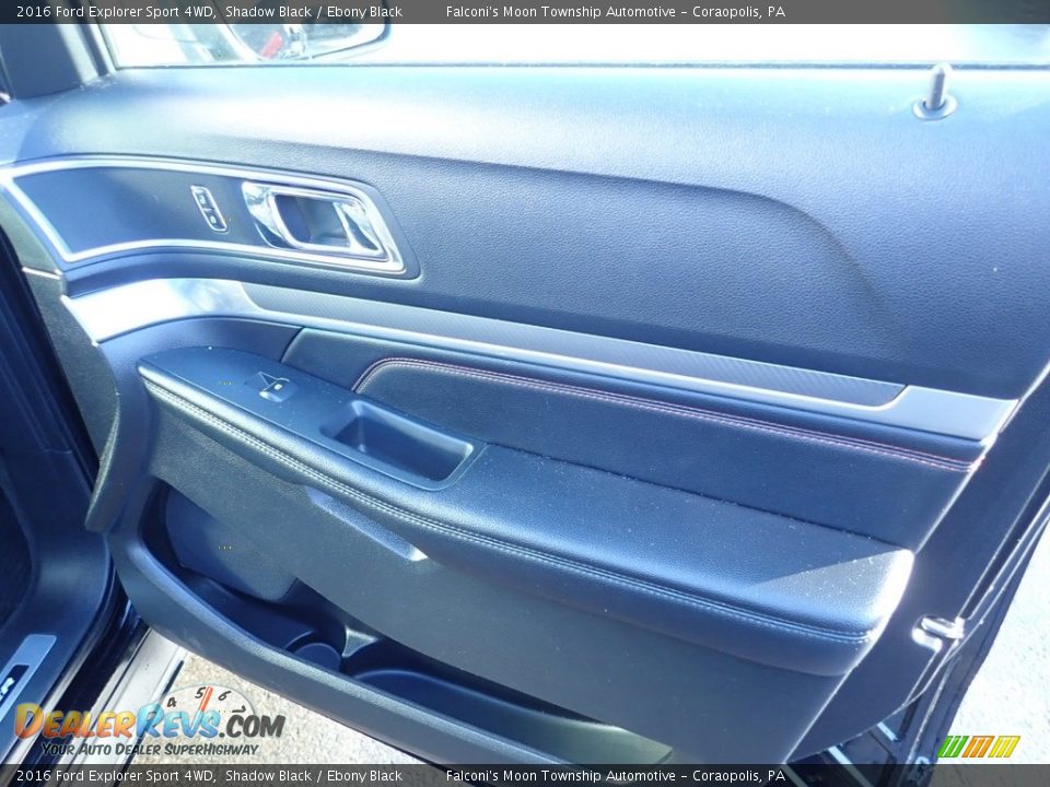 2016 Ford Explorer Sport 4WD Shadow Black / Ebony Black Photo #12