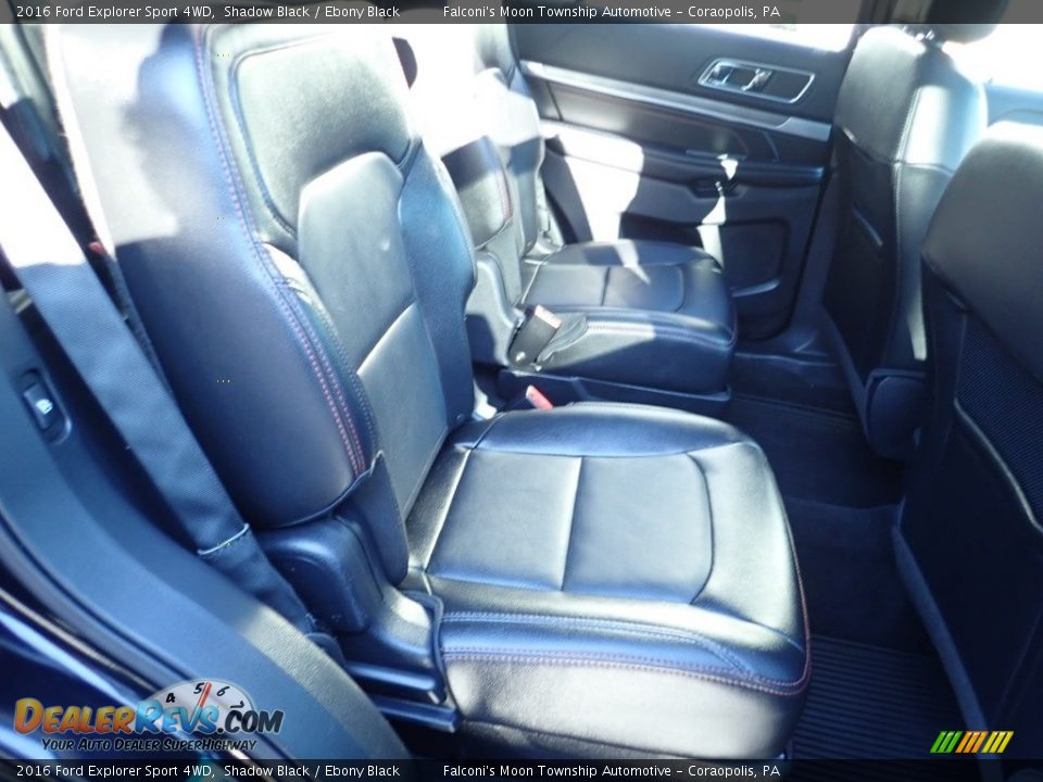 2016 Ford Explorer Sport 4WD Shadow Black / Ebony Black Photo #13