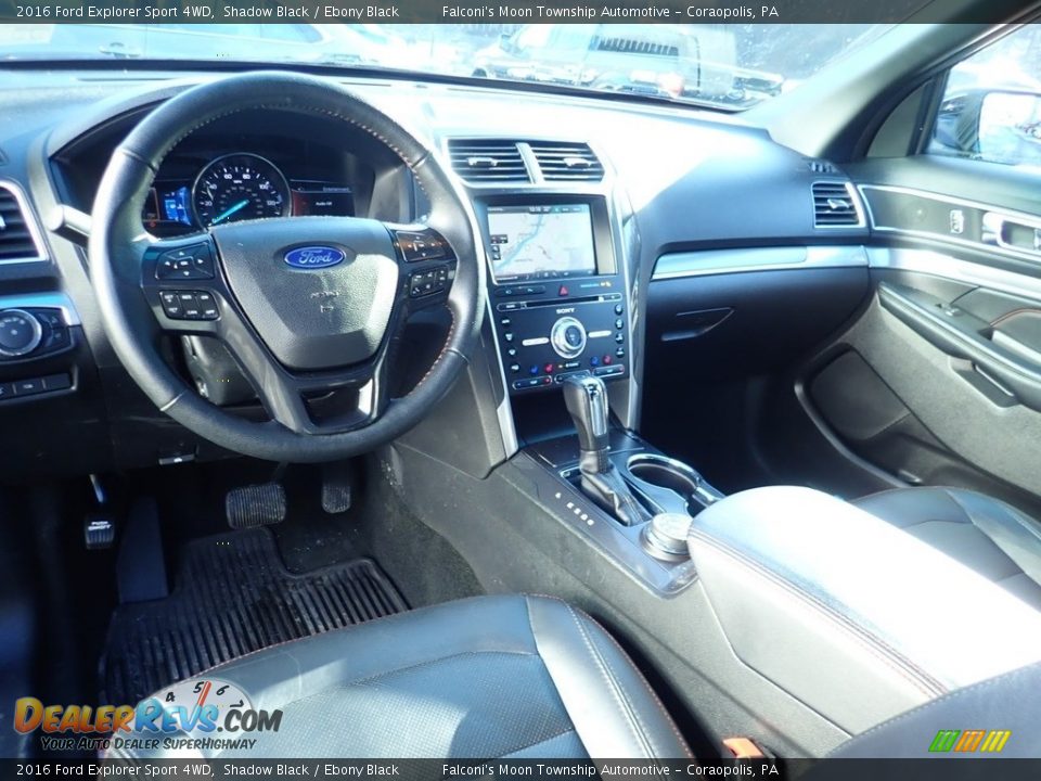 2016 Ford Explorer Sport 4WD Shadow Black / Ebony Black Photo #17