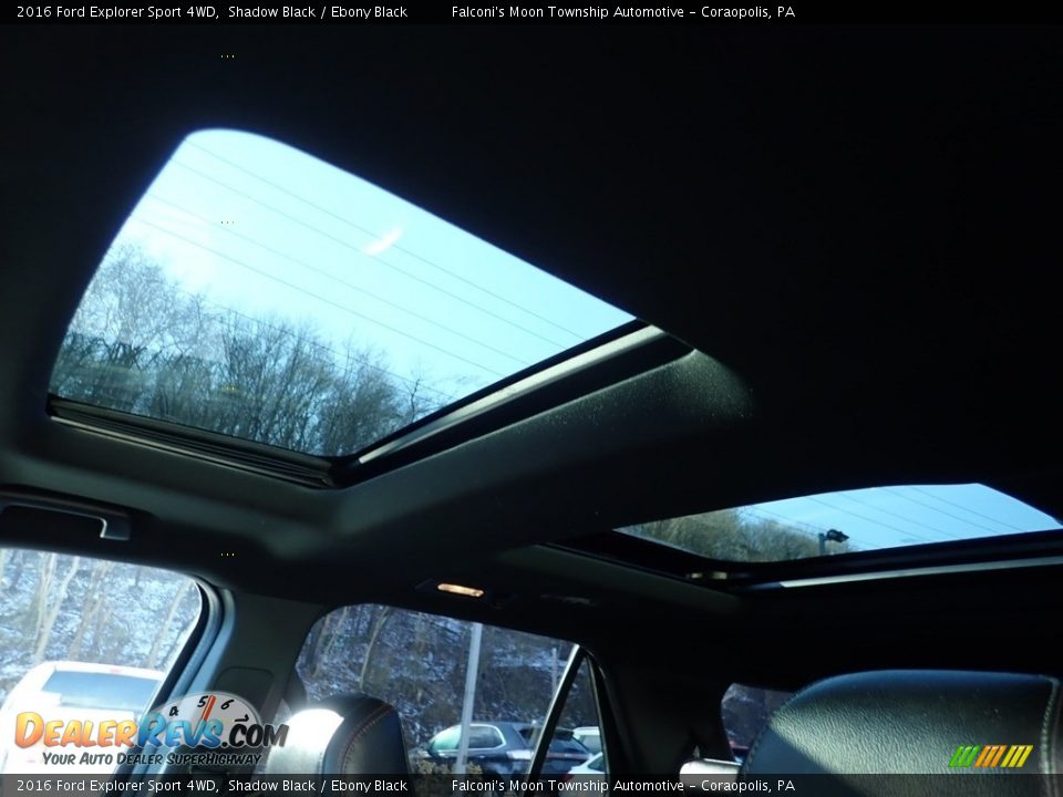 2016 Ford Explorer Sport 4WD Shadow Black / Ebony Black Photo #20